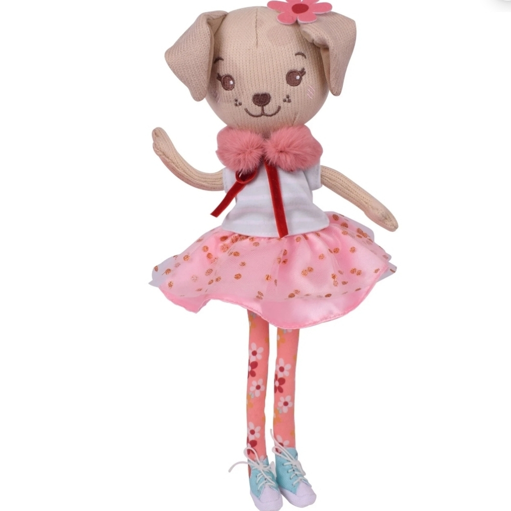 Hopscotch Lane 13-inch Soft Bodied Doll, Rosy,